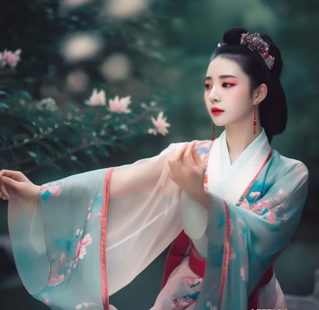 图片[3]-Midjourney关键词-AI生成中国风古装汉服美女人像提示关键词-生财有道