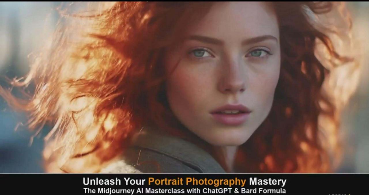 图片[3]-Midjourney v5 ChatGPT 和 Bard AI人工智能人像摄影大师班-15节-中英字幕-生财有道
