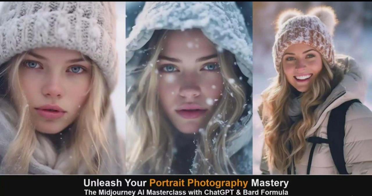 图片[5]-Midjourney v5 ChatGPT 和 Bard AI人工智能人像摄影大师班-15节-中英字幕-生财有道