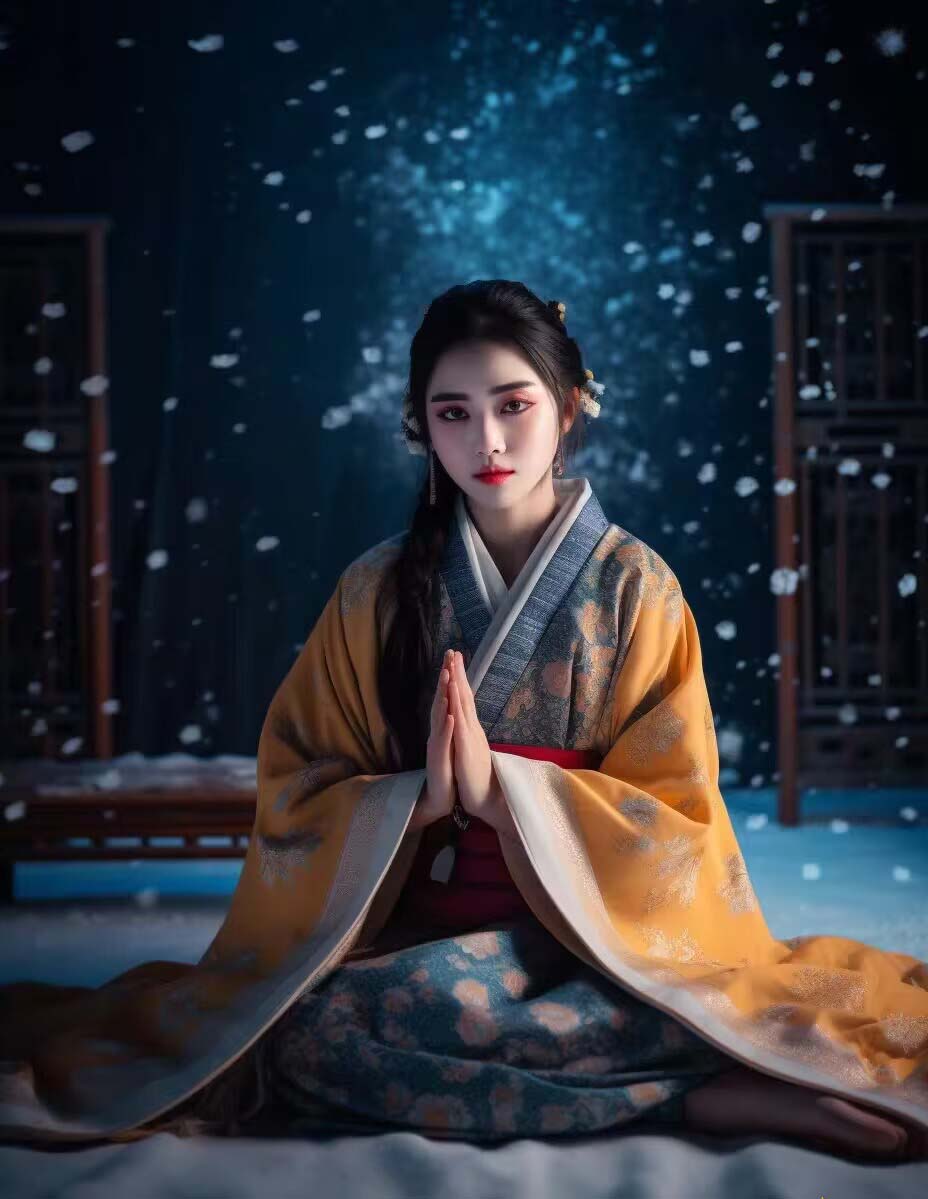 图片[5]-（8814期）Midjourney关键词-AI生成中国风古装汉服美女人像提示关键词-生财有道