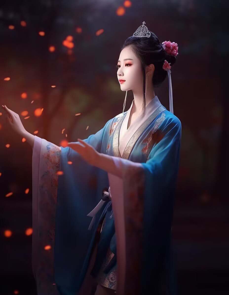 图片[9]-（8814期）Midjourney关键词-AI生成中国风古装汉服美女人像提示关键词-生财有道