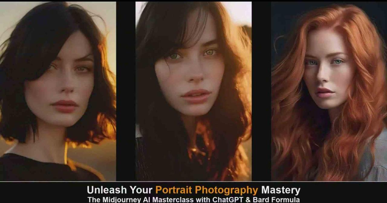 图片[4]-（9312期）Midjourney v5 ChatGPT 和 Bard AI人工智能人像摄影大师班-15节-中英字幕-生财有道