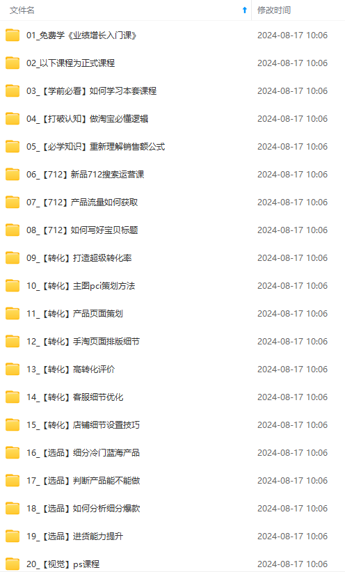 图片[2]-（12186期）淘系运营实战班：市场分析、定位、定价、引流、产品策划，爆品打造-生财有道