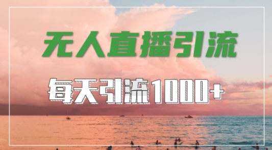 抖音快手视频号全平台通用，无人直播引流法，超暴力引流1000+高质量精准创业粉【揭秘】——生财有道创业网