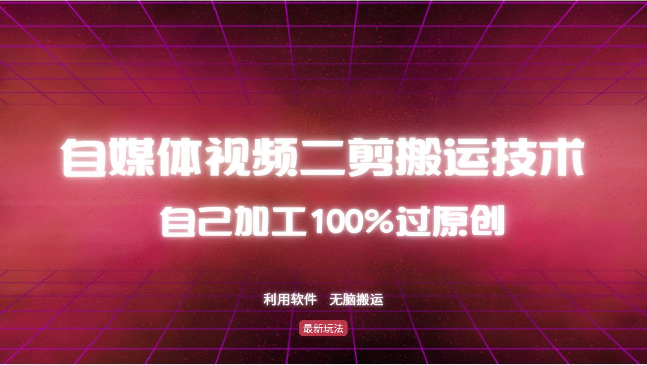 （12995期）详细教你自媒体视频二剪搬运技术，自己加工100%过原创，无脑搬运_生财有道创业项目网