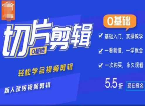 0基础IP切片剪辑，轻松学会视频剪辑，新人玩转视频剪辑——生财有道创业项目网